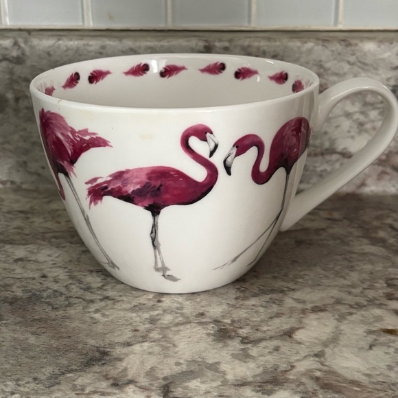 Portobello By Design Other - Portobello by Design pretty in pink FLAMINGO MUG bowl England BONE CHINA 20oz